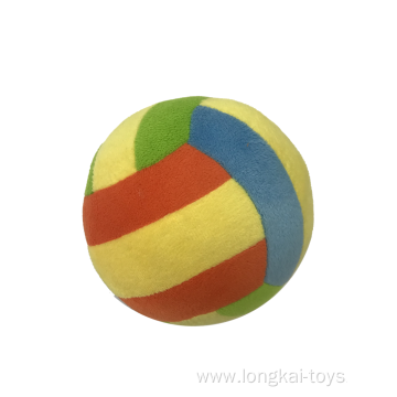 Colorful Plush Ball With Bell
